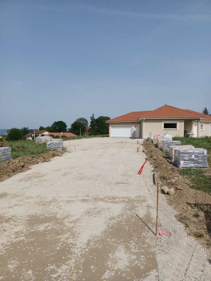 Chantier De 270 M2 De Pav s Avec Un Panachage De Couleurs Nos Chantier De 270 M2 De Pav s Avec Un Panachage De Couleurs Nos